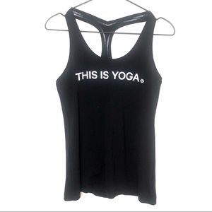 Lululemon Black This is Yoga Tank Top Size 8